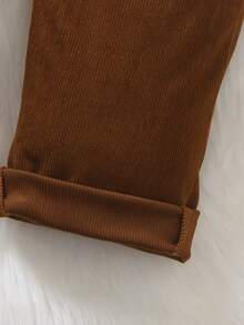 Genkimix Kids Young Boy New Textured Fabric Bib Overalls, Suitable For School, Outings, Play, And Vacation