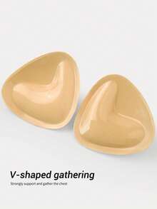SHAPORA Inverted V-Shaped Cup Double-Sided Self-Adhesive Padded Bra Inserts, Cleavage Enhancing, Thickened, Suitable For Small Bust, Swimsuit Pads, Invisible Bra Stickers