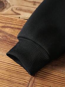 SpongeBob SquarePants | SHEIN Tween Girl Cartoon Pattern Round Neck Long Sleeve Pullover Sweatshirt