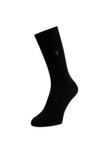 Ralph Lauren Men's Athletic Socks - Black - View 1