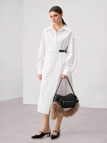 SHECARRY Sac à épaule pour femmes, sac Hobo, en PU, noir, à la mode, personnalisé, simple, polyvalent, de rue, doux et cool pour les filles, les filles branchées, Y2K, pour le trajet, le bureau, les rendez-vous, le quotidien, les courses, le thé de l'après-midi (Charm de sac en peluche) - Noir - Voir 7
