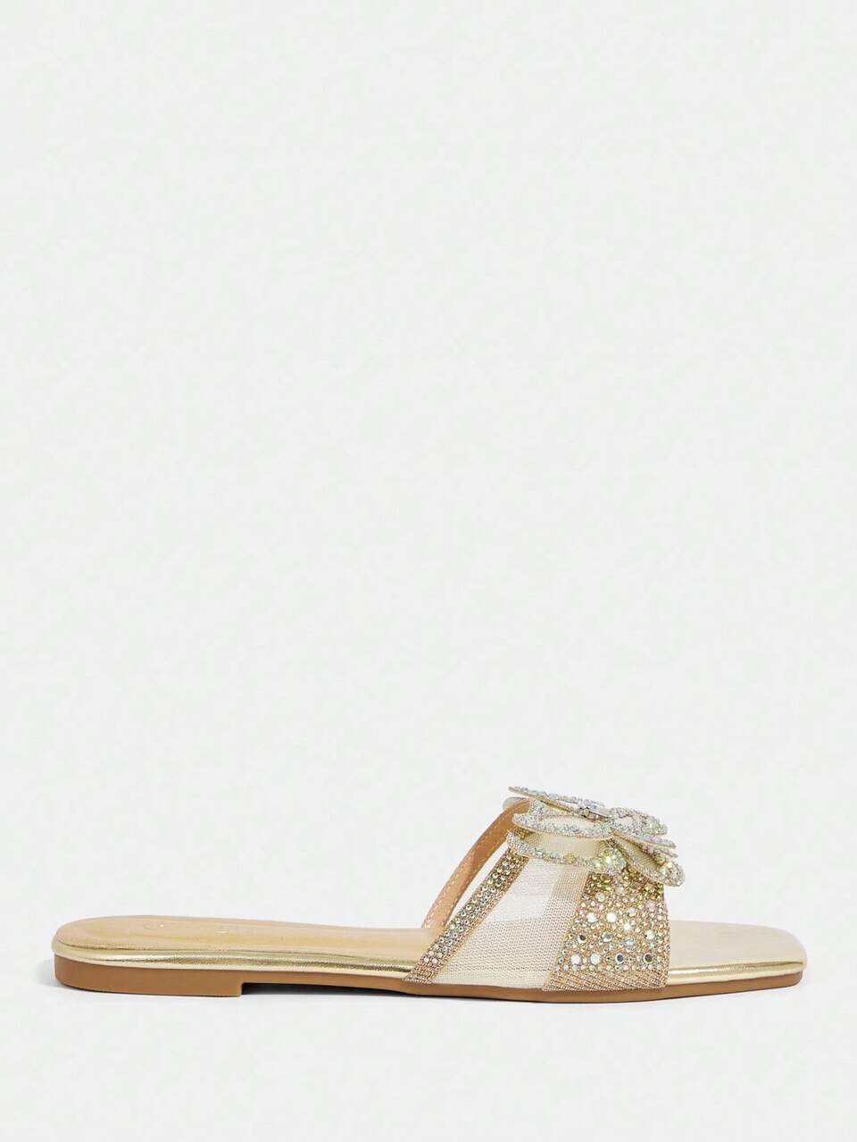 CUCCOO TILAWA Women's New Square Toe Flat Sandals, Comfortable Casual & Party Wear, All Season Spring Break Easter