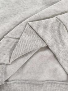 INAWLY Women's Casual Letter Print Drop Shoulder Sweatshirt, Autumn/Winter, Christmas