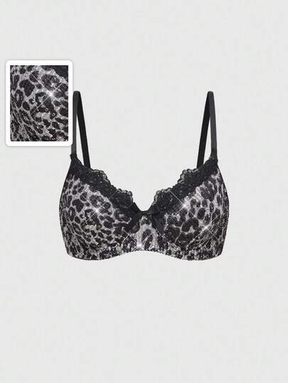 Grunge Punk Corpetto in rete con stampa leopardata, perline e stile punk dark Y2K