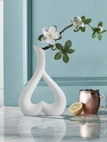 Bình hoa nghệ thuật 1 chiếc - Bình hoa hình trái tim hiện đại cho phong cách trang trí tối giản, Bình hoa thẩm mỹ cho trang trí nhà cửa, phòng khách, bàn cà phê, đám cưới, bàn ăn, trang trí phòng làm việc, bình hoa, bình thủy tinh - Nhiều màu - Xem 4