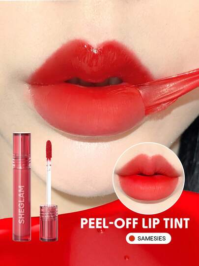 Peel Talk Lip Tint-Samesies Langanhaltender, Wasserfester FlüSsiger Lippenstift, Peel-Off-Lippenstift, Hochpigmentierte Tattoo-TöNung, , LippentöNung Als Weihnachtsgeschenk Henna Marke SchöNheit Make-Up Kosmetik FüR Damen MäDchen Perfekt FüR Herbst Winter Ideal FüR Y2K Schick Mode Geeignet FüR Geburtstag Weihnachten PräSent Party Fertig Beste Farbe
