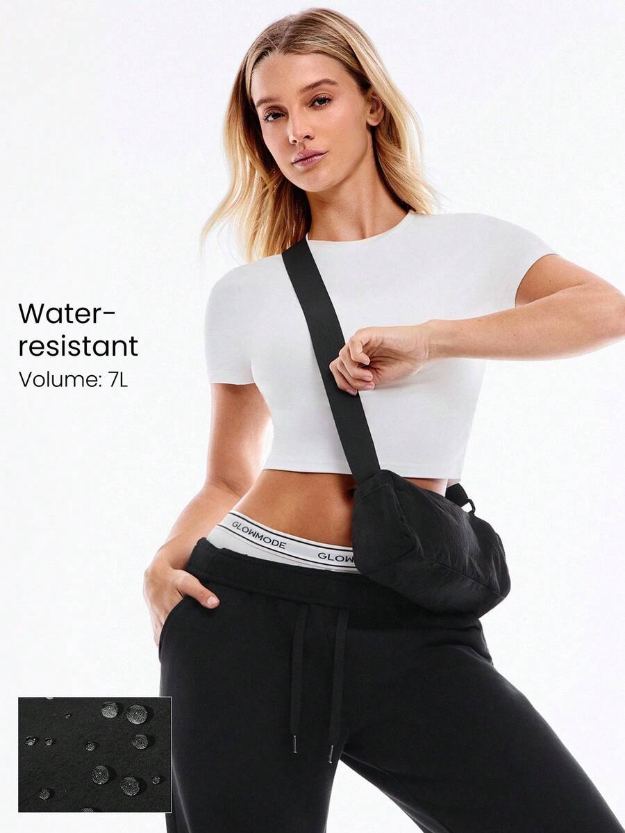 GLOWMODE Lightweight Shoulder Bag Suitable For The Gym - Black - View 1