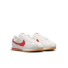 Nike Cortez Leather Men's Sports Casual Shoes White DM4044 - 帆黃/膠黃/大學紅 - 查看 4