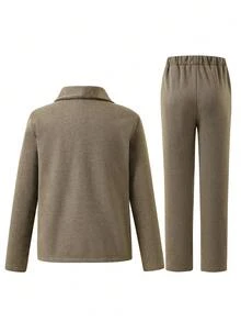 SHEIN 2pcs/Set Boys' Gentleman Suit, Double-Breasted Casual Style, Suitable For Outings, Parties, And Business Occasions