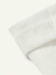 Cozy Pixies 1 件白色熊图案女婴打底裤，可爱打底裤，适合户外外出