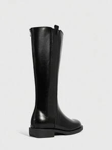 Daringsoles Giày bốt cao đến đùi dành cho nữ, giày bốt cao gót ôm vừa vặn, cổ điển đa năng - màu nâu - Xem 5