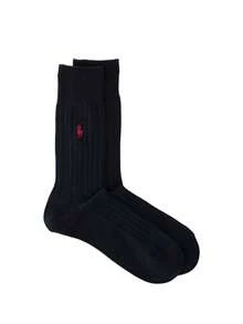 Ralph Lauren Men's Athletic Socks - Black - View 2