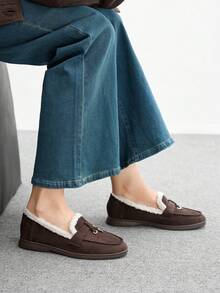 CUCCOO BIZCHIC Women's Casual Slip-On Flat Athletic Sneakers - Chocolate Brown - View 3