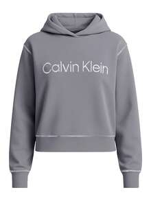 Calvin Klein Women's Pullover Hoodie Grey - Grey - View 4