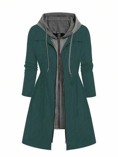 EMERY ROSE 女式宽松简约撞色收腰休闲夹克