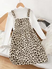 Fashionable Leopard Print Suspender Dress, Korean Style, Suitable For Spring And Autumn - Multicolor - View 3