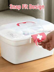 1pc Multi-Layer Domestic Medicine Box, Portable Divided Medicine Storage Box, Portable First Aid Box, Domestic Medicine Box Pill Organizer Sealed Pill Box Travel Medicine Storage Box Travel Pill Organizer Moisture Proof Small Pill Box Portable Daily Pill Case Holder Medicine Container For Vitamin Medicine Pill Box For Travel For Back To School For Camping For Business Perfect For Home Travel Accessories Travel Outdoor Goods