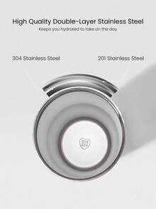 GLOWMODE 30  OZ  Easy  Sipper  Stainless  Steel  Double-Insulated  Scratch-Resistant  Flip  Straw  Portable  Handle  Beverage  Tumbler  Gym  Studio  Travel  Hiking  Office  Outdoors  Active  Daily  Casual  Valentine's  Day - Pink - View 4