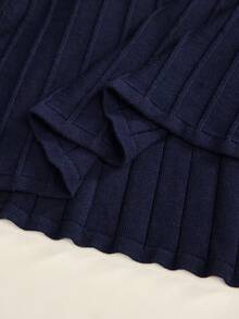 ZEYLAH 秋冬香风收腰长裙 - 藏蓝色 - 查看 7