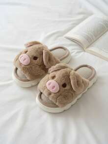 Kids Home Slippers - Coffee Brown - View 2