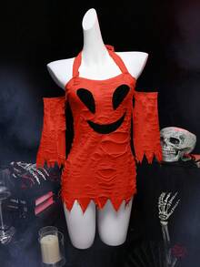 Quỷ dữ, Quái vật, Rỗng, Đau khổ, Viền bất đối xứng, Kỳ quặc, Đồ lót Halloween hở đáy dễ thương, Đồ lót cosplay gợi cảm, Nhập vai, Tiệc tùng, Lễ hội âm nhạc, Quán bar, Trang phục câu lạc bộ, Trang phục nữ xin kẹo - trái cam - Xem 6