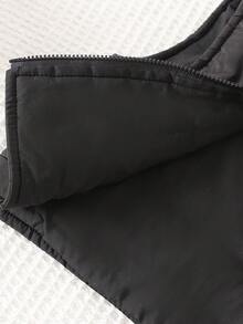 3pcs Baby Boy Landmark Print Hooded Sweatshirt Set With Vest Jacket, Suitable For Autumn/Winter, Black Set With Black Vest Is Versatile Baby Boy Winter Sets Baby Boy Tracksuit Baby Boy Hoodie Set Baby Boy Casual Set Baby Set Autumn Winter Season