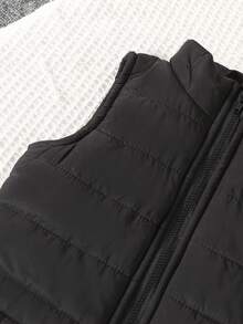 3pcs Baby Boy Landmark Print Hooded Sweatshirt Set With Vest Jacket, Suitable For Autumn/Winter, Black Set With Black Vest Is Versatile Baby Boy Winter Sets Baby Boy Tracksuit Baby Boy Hoodie Set Baby Boy Casual Set Baby Set Autumn Winter Season