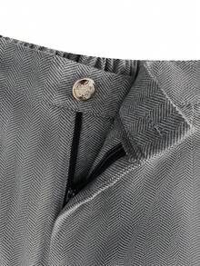 GlowEve CURVE 大码优雅西装套装，包括西装外套和裤子 - 灰色 - 查看 6