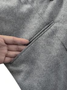 GlowEve CURVE 大码优雅西装套装，包括西装外套和裤子 - 灰色 - 查看 3