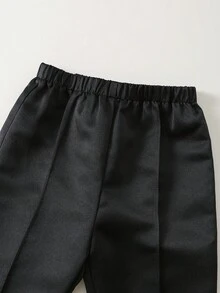 SHEIN 男宝宝秋冬可爱丝绒针织三件套西装：外套、裤子、衬衫，绅士装扮，适合生日派对、锐舞派对、晚宴、演出、婚礼、满月、洗礼、一周岁生日庆祝、婚礼宾客、婴儿洗礼等场合。 - 彩色 - 查看 10