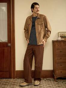 RivetRise Herren Cargo Jeans mit Camouflage Muster in Loose Fit, Camo - Grau - Übersicht 5