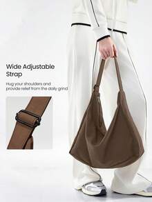 GLOWMODE 17L Unadjustable Textured Water-Resistant Shoulder Bag Fall Winter