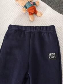 3pcs Baby Boy Landmark Print Hooded Sweatshirt Set With Vest Jacket, Suitable For Autumn/Winter, Black Set With Black Vest Is Versatile Baby Boy Winter Sets Baby Boy Tracksuit Baby Boy Hoodie Set Baby Boy Casual Set Baby Set Autumn Winter Season