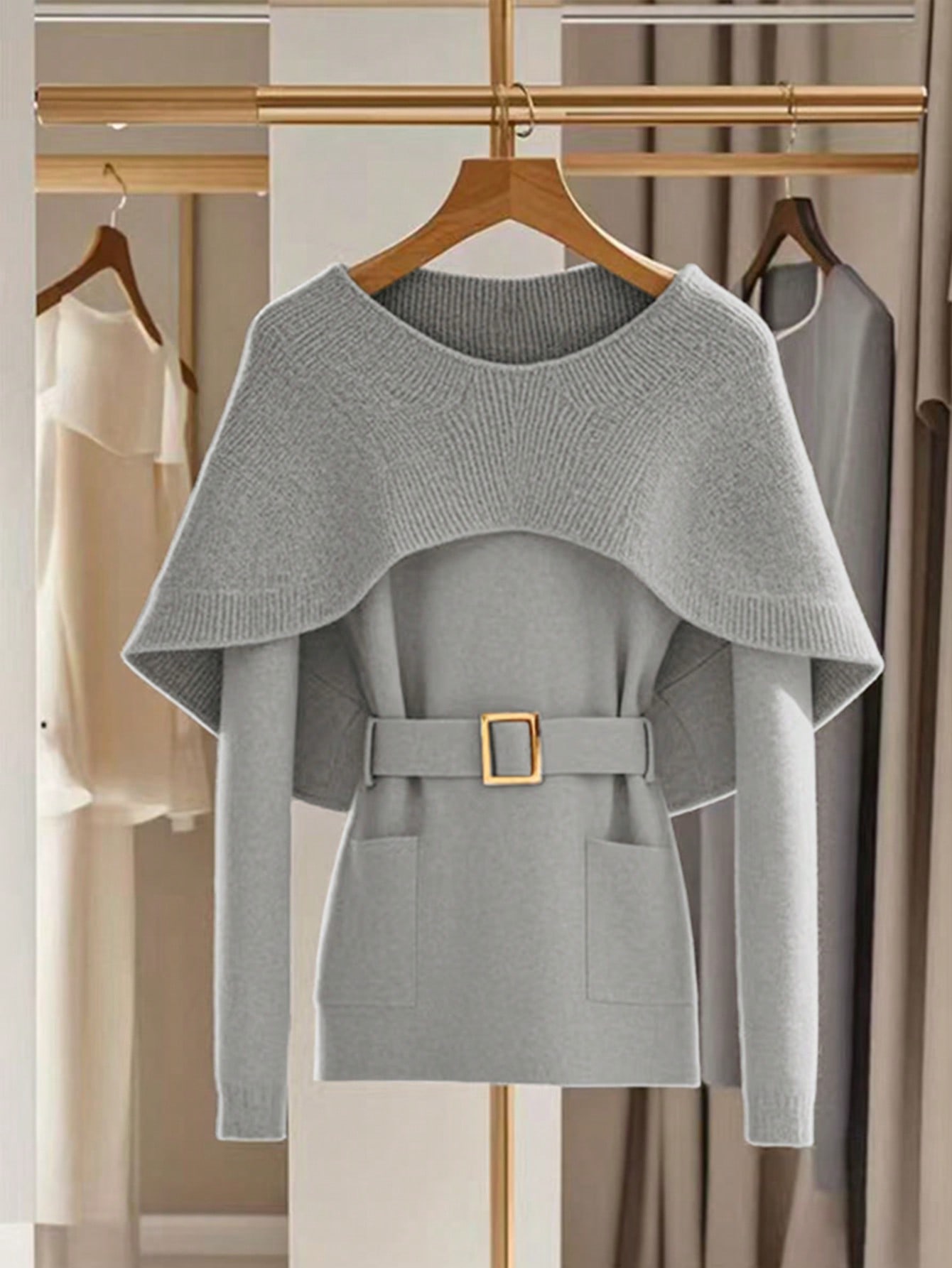 GlowEve حزام خصر جديد معدني للخريف/الشتاء، حزام تن...