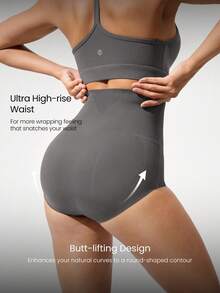 GLOWMODE 1 Pack Sculpt Fit High-Rise Waist Tummy Control Butt-Lifting Shapewear Coverage Underwear Daily Casual