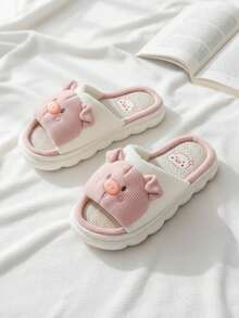 女士家居拖鞋 - 粉色 - 查看 2