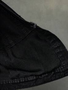 NEON BLANC Men's Casual Denim Long Sleeve Jacket With Furry Collar, Fashionable For Autumn/Winter