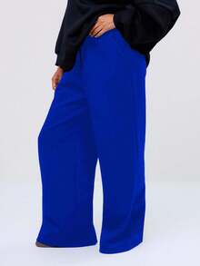 Weite Hose mit Tascheneinsatz, lässig für Frühlingsurlaubsreisen am Flughafen