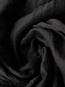 Sunspun Robe élégante vintage de couleur unie à taille haute et coupe slim - Noir - Voir 5