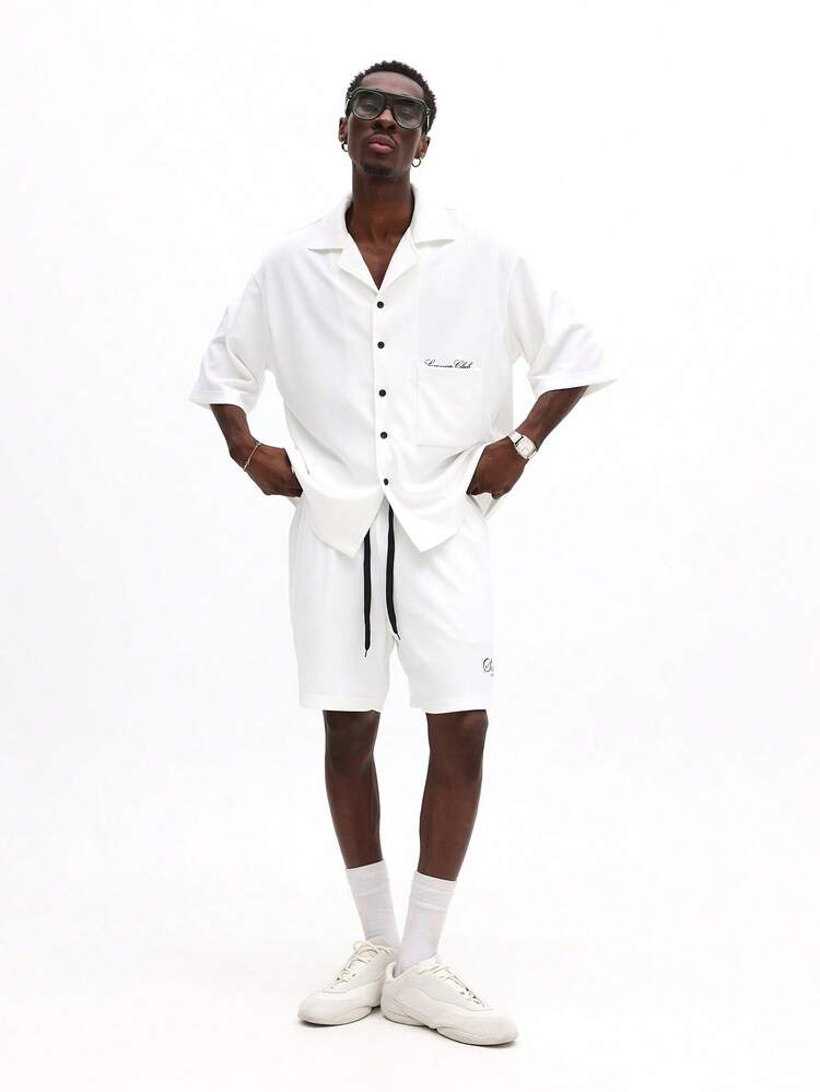 Button Up Shirt With Matching Shorts