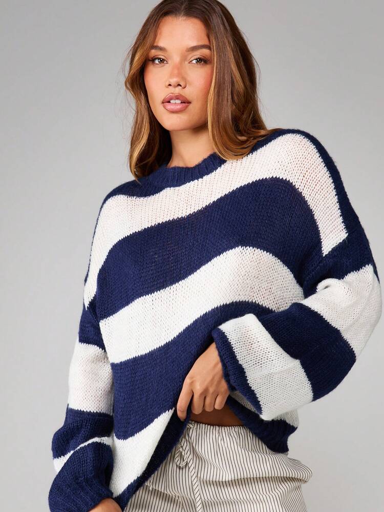 CHANEL ストライプ 長袖ニットM CHANEL ストライプ 長袖ニットM CHANEL ホワイト ストライプ セーター 36