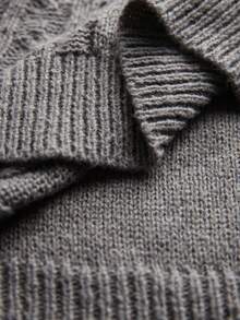 Manfinity CityGents Men's Casual Colorblock Patchwork Knit Sweater, Autumn/Winter Striped Sweater, Gray Sweater, Autumn And Winter Warm Sweater, Men's Striped Sweater It Is Great For Couples And Makes An Excellent Gift Idea For Boyfriends Or Husbands Or Friends Men Knit Shirt Sweater Shirt Men Jumper For Men Knitted Jersey Fleece Lined Men Knit Shirt Sweater Shirt Men Jumper For Men Knitted Jersey Windproof And Cold-Resistant Sweater , Fall