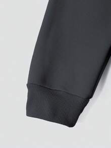 Felpa con cappuccio regular da uomo in cotone con stampa a lettere