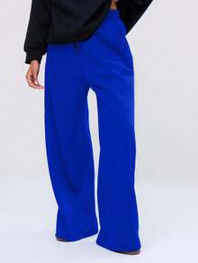 Weite Hose mit Tascheneinsatz, lässig für Frühlingsurlaubsreisen am Flughafen