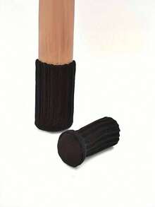 4 件针织桌腿袜，保护您的地板和家具，布艺桌椅腿袜羊毛高弹地板保护套防滑椅腿脚袜家具套套装，适用于直径，针织家具垫