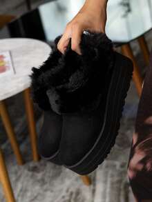 Women Mid-Calf Boots - Black - View 2