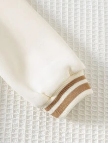 Cozy Pixies 2pcs Baby Boy Cartoon Bear Pattern Knit Soft Crew Neck Long Sleeve Pullover Sweatshirt And Elastic Waist Pants Set Baby Boy Neutral Clothes Mocha Baby Clothes Baby Boy Beige Outfit Baby Casual Sets