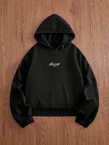 SWAVVY Men's Casual Hooded Long Sleeve Sweatshirt And Pants Clothes Set, For Fall Winter