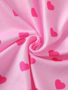 6pcs/Set Baby Girls' Minimalist Fashion Light Pink, Light Green And Beige Combination Leggings And Long Sleeve Bodysuits Pajamas - Multicolor - View 8