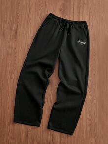 SWAVVY Men's Casual Hooded Long Sleeve Sweatshirt And Pants Clothes Set, For Fall Winter